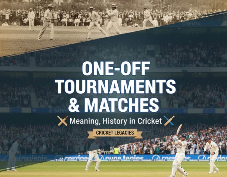 One-Off Tournaments in Cricket